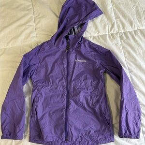 Columbia Violet Hooded Windbreaker